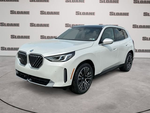 2026 BMW X3 30 xDrive in Mineral White Metallic — front three-quarter view