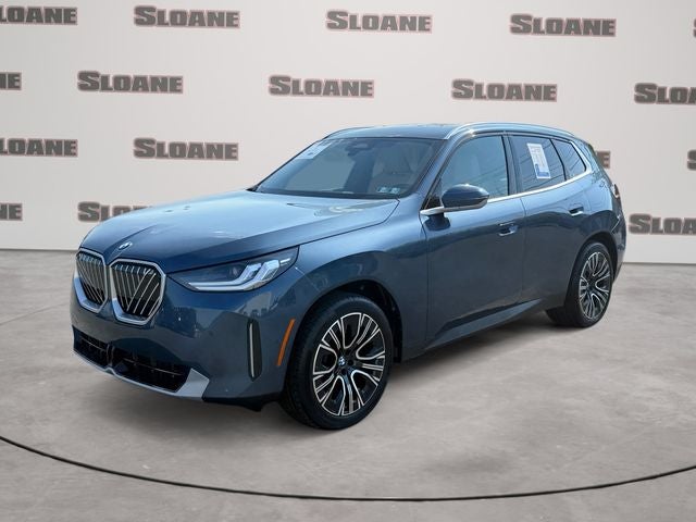 2026 BMW X3 30 xDrive in Blue Metallic — front three-quarter view