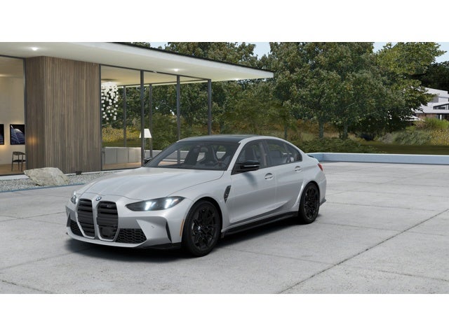 2027 BMW M3 Competition in Gray — front three-quarter view